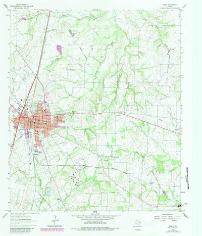 United States Geological Survey Mexia, TX (1963, 24000-Scale) digital map
