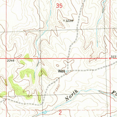United States Geological Survey Mexican Buttes, MT (1980, 24000-Scale) digital map