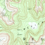 United States Geological Survey Mexican Cry Mesa, AZ (1982, 24000-Scale) digital map