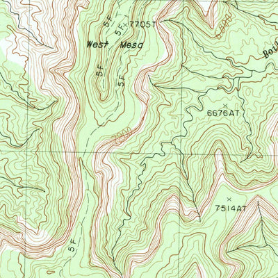 United States Geological Survey Mexican Cry Mesa, AZ (1982, 24000-Scale) digital map
