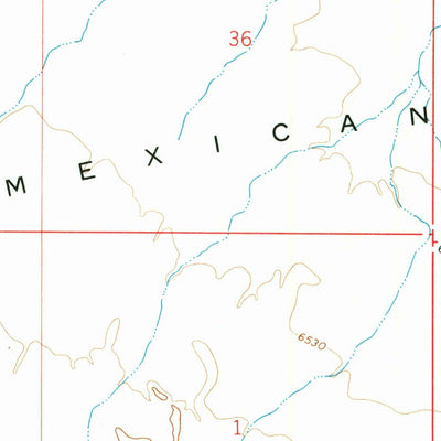 United States Geological Survey Mexican Flats, WY (1970, 24000-Scale) digital map