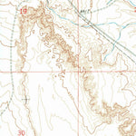 United States Geological Survey Mexican Flats, WY (1970, 24000-Scale) digital map