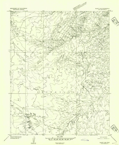 United States Geological Survey Mexican Hat SW, UT (1952, 24000-Scale) digital map