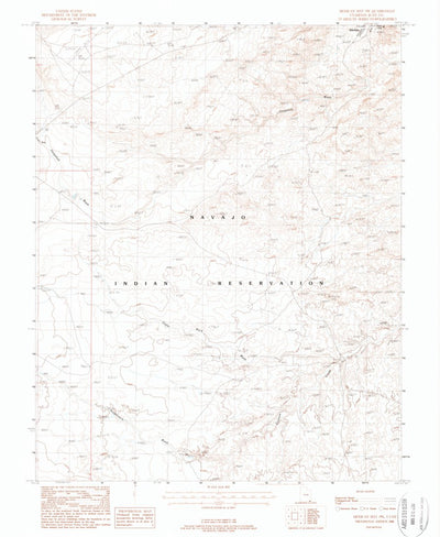 United States Geological Survey Mexican Hat SW, UT (1988, 24000-Scale) digital map