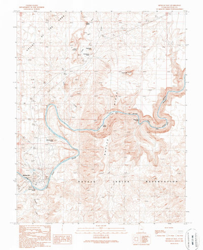 United States Geological Survey Mexican Hat, UT (1989, 24000-Scale) digital map