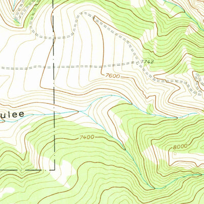 United States Geological Survey Mexican Hill, WY (1960, 24000-Scale) digital map