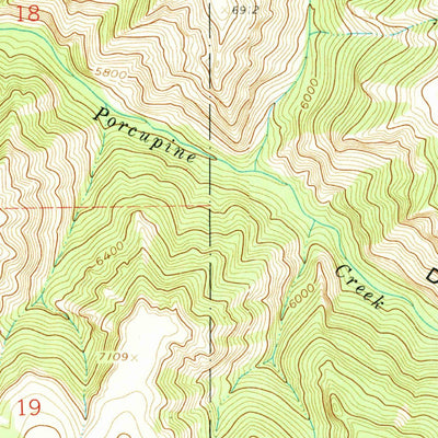 United States Geological Survey Mexican Hill, WY (1960, 24000-Scale) digital map
