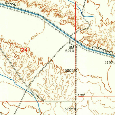 United States Geological Survey Mexican Pass SW, WY (1950, 24000-Scale) digital map