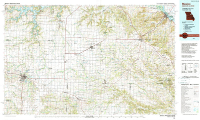 United States Geological Survey Mexico, MO-IL (1986, 100000-Scale) digital map
