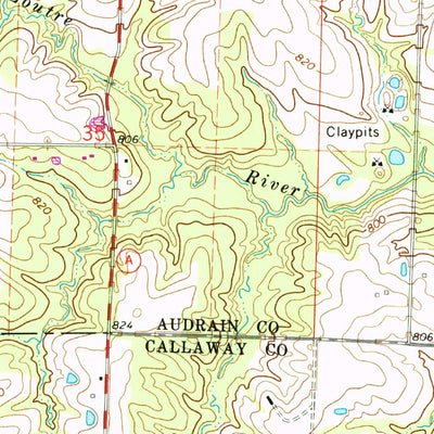 United States Geological Survey Mexico SE, MO (1972, 24000-Scale) digital map