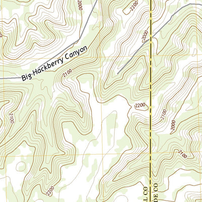 United States Geological Survey Meyers Canyon NE, TX (2022, 24000-Scale) digital map
