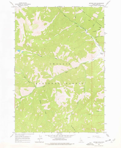 United States Geological Survey Meyers Cove, ID (1963, 24000-Scale) digital map