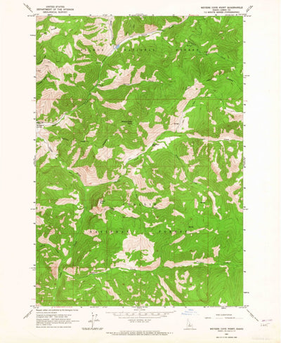 United States Geological Survey Meyers Cove Point, ID (1963, 24000-Scale) digital map