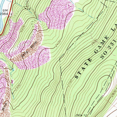 United States Geological Survey Meyersdale, PA (1968, 24000-Scale) digital map