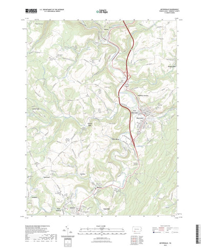 United States Geological Survey Meyersdale, PA (2023, 24000-Scale) digital map