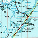 United States Geological Survey Miami, FL (1956, 250000-Scale) digital map