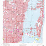 United States Geological Survey Miami, FL (1962, 24000-Scale) digital map