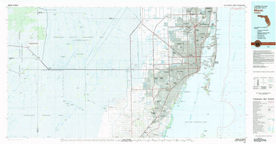 United States Geological Survey Miami, FL (1981, 100000-Scale) digital map