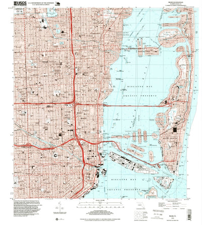 United States Geological Survey Miami, FL (1994, 24000-Scale) digital map