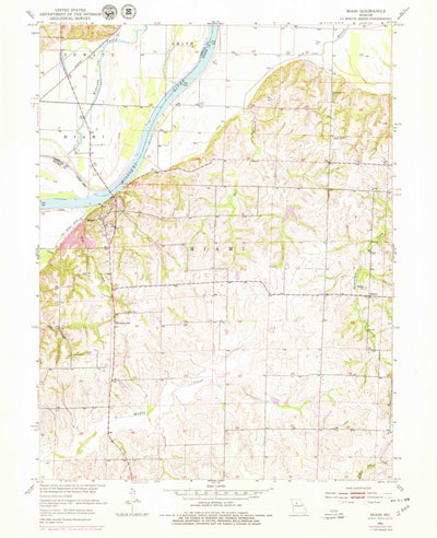 United States Geological Survey Miami, MO (1951, 24000-Scale) digital map