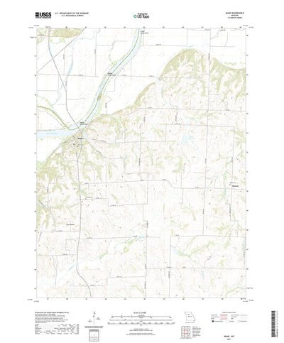 United States Geological Survey Miami, MO (2021, 24000-Scale) digital map