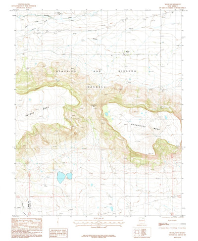 United States Geological Survey Miami, NM (1987, 24000-Scale) digital map