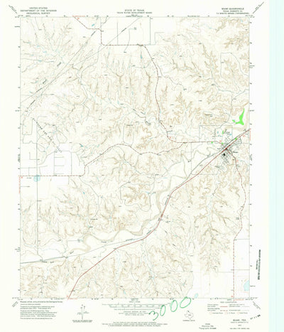 United States Geological Survey Miami, TX (1972, 24000-Scale) digital map