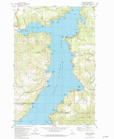 United States Geological Survey Mica Bay, ID (1981, 24000-Scale) digital map