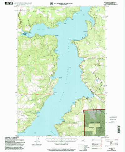 United States Geological Survey Mica Bay, ID (1996, 24000-Scale) digital map