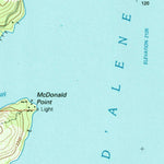 United States Geological Survey Mica Bay, ID (1996, 24000-Scale) digital map