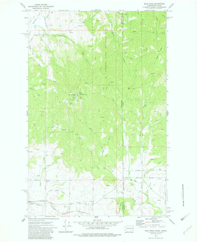 United States Geological Survey Mica Peak, WA-ID (1973, 24000-Scale) digital map