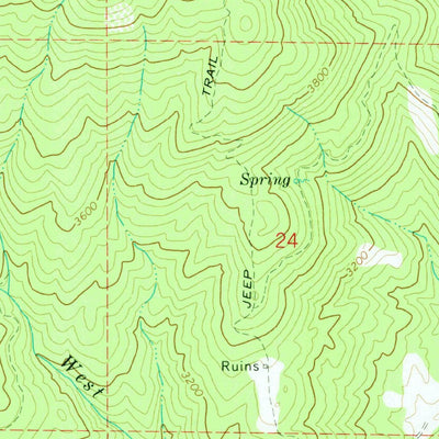 United States Geological Survey Mica Peak, WA-ID (1973, 24000-Scale) digital map