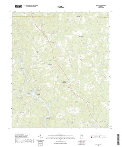 United States Geological Survey Micaville, AL (2020, 24000-Scale) digital map