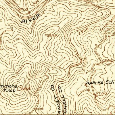 United States Geological Survey Micaville, NC (1934, 24000-Scale) digital map