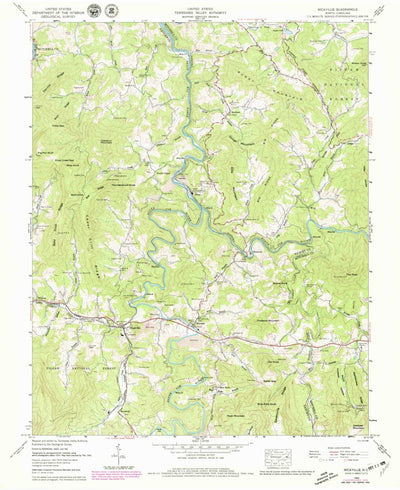 United States Geological Survey Micaville, NC (1960, 24000-Scale) digital map