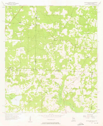 United States Geological Survey Miccosukee NE, GA-FL (1957, 24000-Scale) digital map
