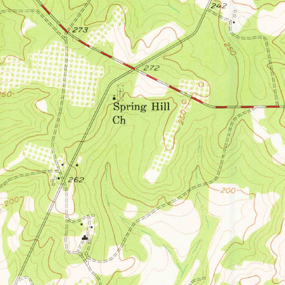 United States Geological Survey Miccosukee NE, GA-FL (1957, 24000-Scale) digital map
