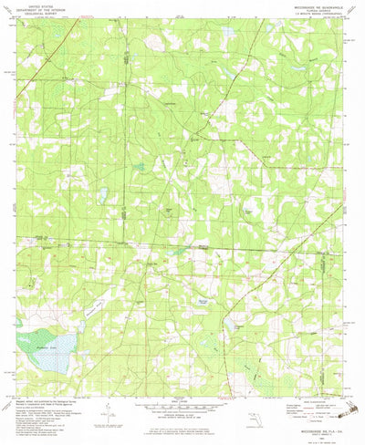 United States Geological Survey Miccosukee NE, GA-FL (1982, 24000-Scale) digital map