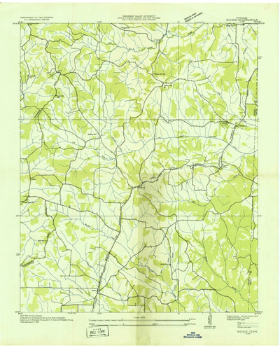 United States Geological Survey Michie, TN (1936, 24000-Scale) digital map