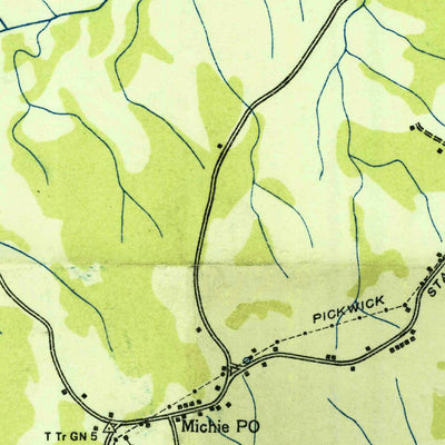 United States Geological Survey Michie, TN (1936, 24000-Scale) digital map