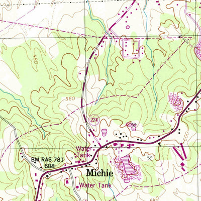 United States Geological Survey Michie, TN (1949, 24000-Scale) digital map