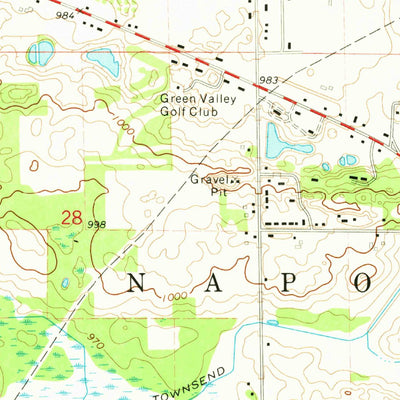 United States Geological Survey Michigan Center, MI (1971, 24000-Scale) digital map