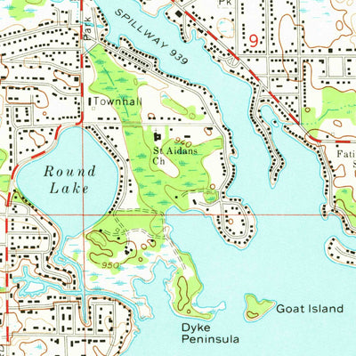 United States Geological Survey Michigan Center, MI (1971, 24000-Scale) digital map