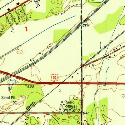 United States Geological Survey Michigan City West, IN (1953, 24000-Scale) digital map