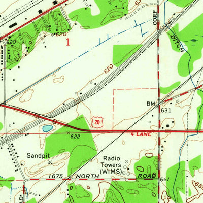 United States Geological Survey Michigan City West, IN (1962, 24000-Scale) digital map