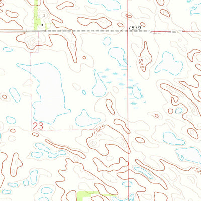 United States Geological Survey Michigan East, ND (1971, 24000-Scale) digital map