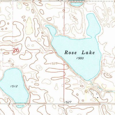 United States Geological Survey Michigan West, ND (1971, 24000-Scale) digital map