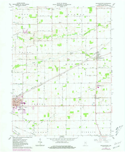 United States Geological Survey Michigantown, IN (1961, 24000-Scale) digital map