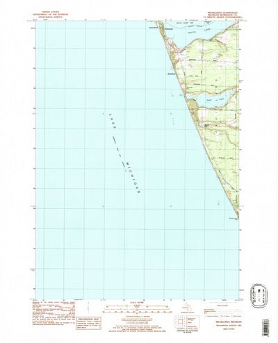 United States Geological Survey Michillinda, MI (1983, 25000-Scale) digital map