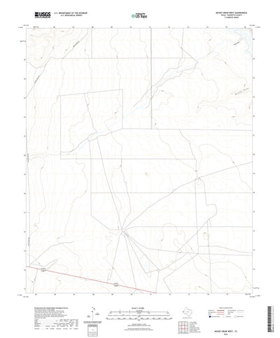 United States Geological Survey Mickey Draw West, TX (2022, 24000-Scale) digital map
